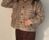 پالتو کراپ چهارخونه